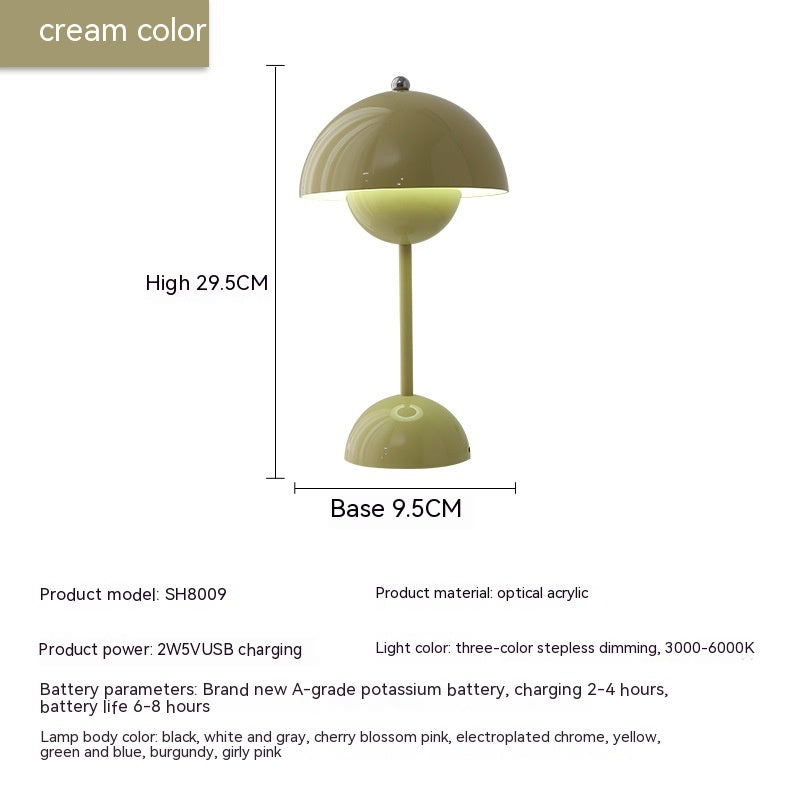 Rechargeable Bud Atmosphere Table Lamp Bedside Decorative Lamp - Rankz 