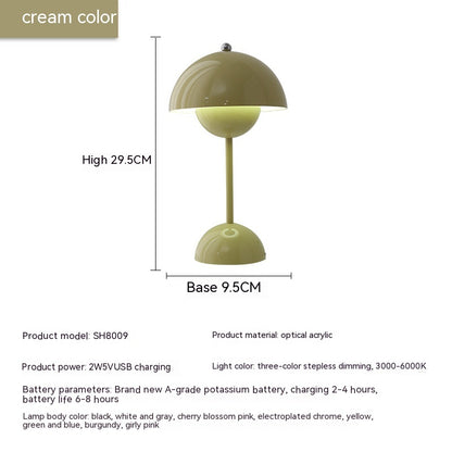 Rechargeable Bud Atmosphere Table Lamp Bedside Decorative Lamp - Rankz 