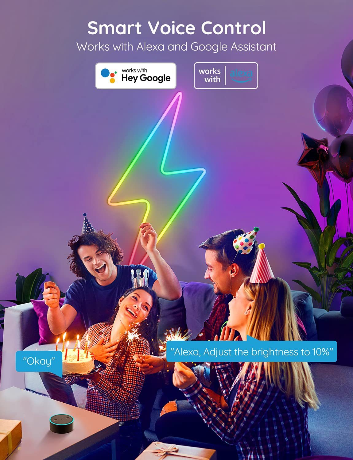 Music Sync Neon Light Bluetooth & WIFI Control - Rankz 