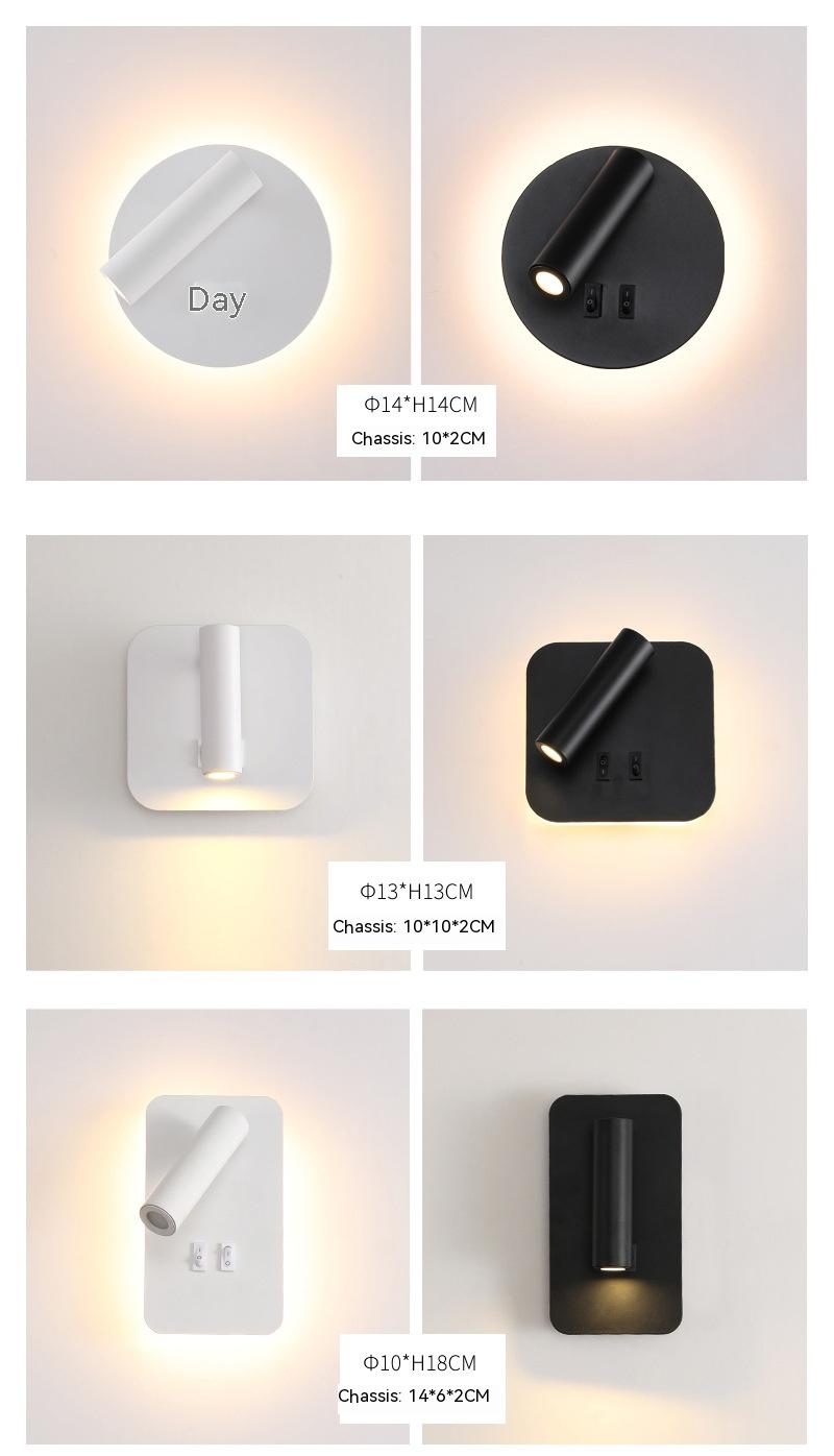 Modern Minimalist Bedside LED Wall Lamp Creative Led Spotlight - Rankz 