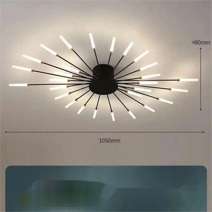 Ceiling Room Light With Special Iron Decoration - Rankz 