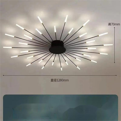 Ceiling Room Light With Special Iron Decoration - Rankz 