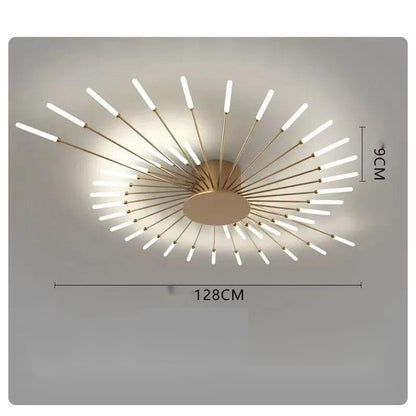 Ceiling Room Light With Special Iron Decoration - Rankz 