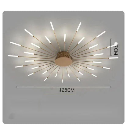 Ceiling Room Light With Special Iron Decoration - Rankz 