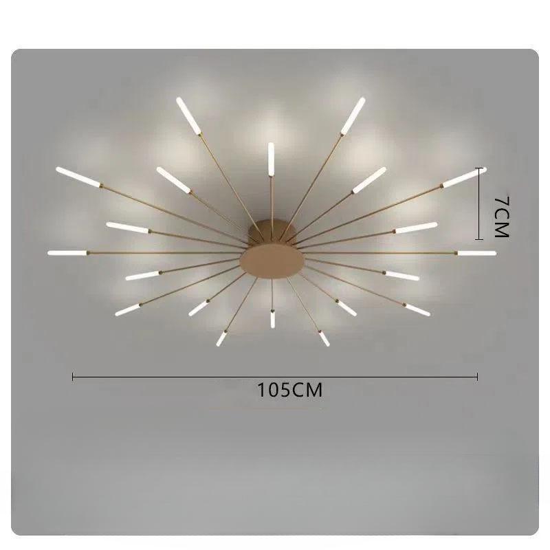 Ceiling Room Light With Special Iron Decoration - Rankz 