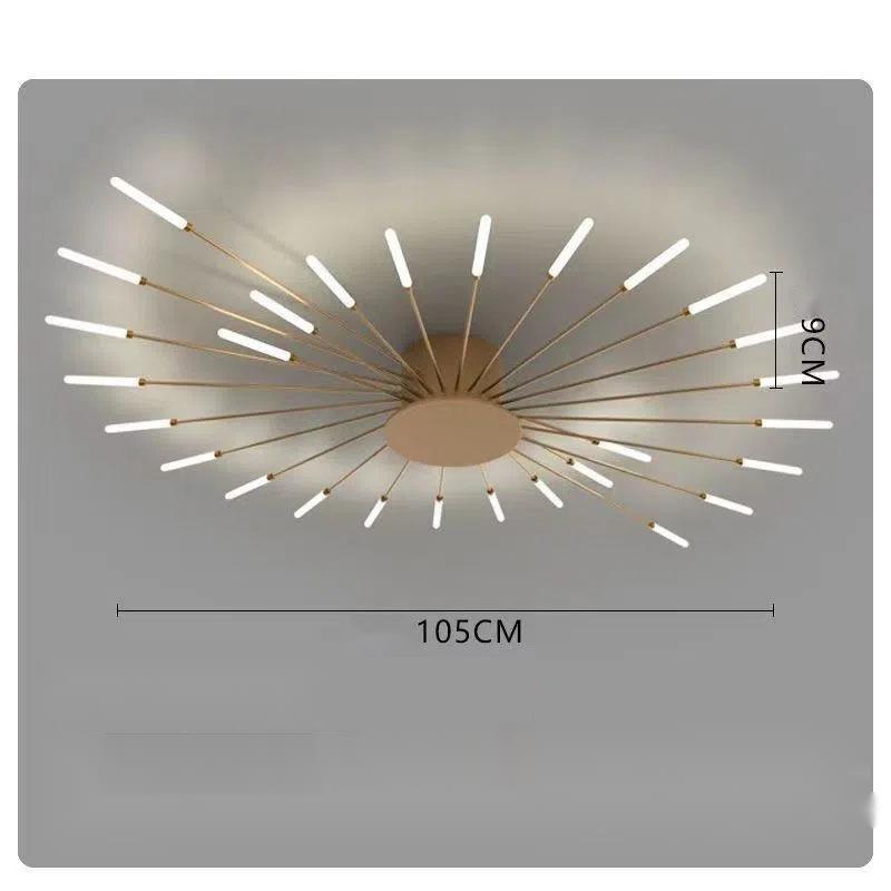 Ceiling Room Light With Special Iron Decoration - Rankz 
