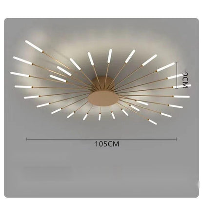 Ceiling Room Light With Special Iron Decoration - Rankz 