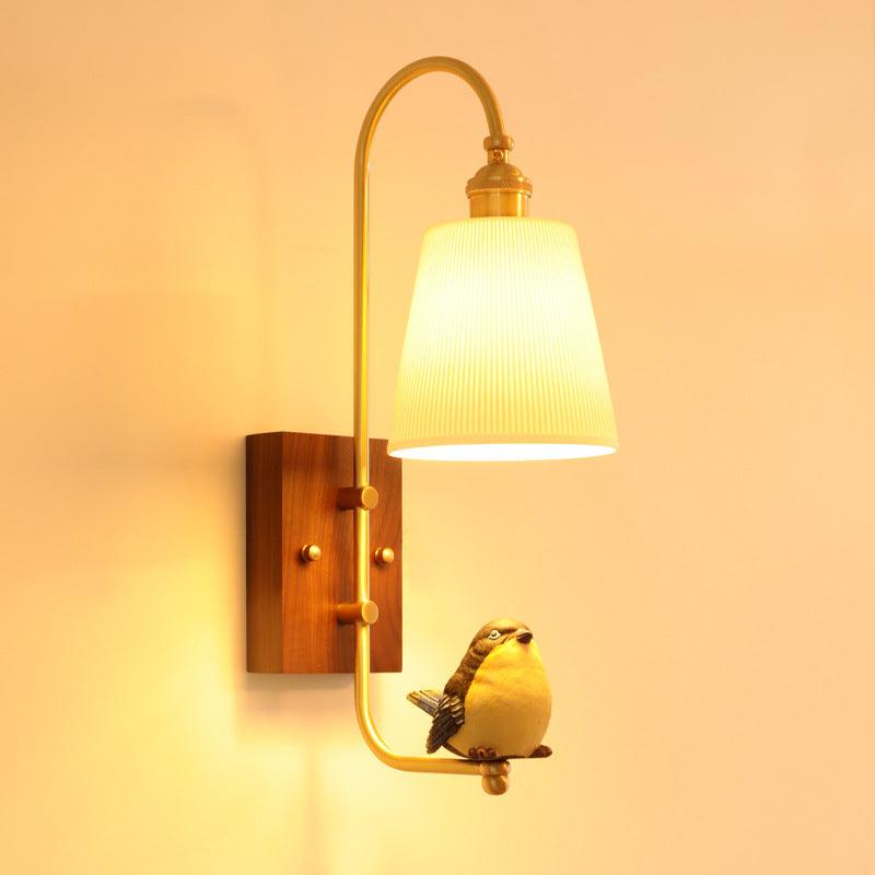 Copper Walnut Angel Resin Led Wall Lamp - Rankz 