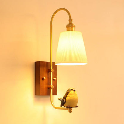 Copper Walnut Angel Resin Led Wall Lamp - Rankz 