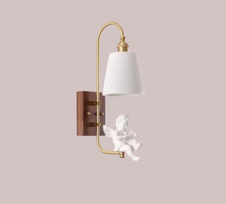 Copper Walnut Angel Resin Led Wall Lamp - Rankz 