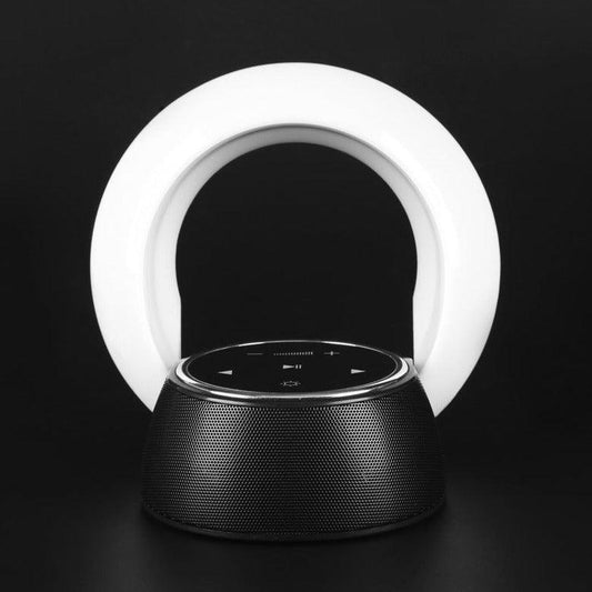 Creative Bluetooth Subwoofer Stereo Speaker LED Desk Lamp Stepless Dimming Folding Touch Atmosphere Night Light - Rankz 