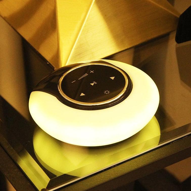 Creative Bluetooth Subwoofer Stereo Speaker LED Desk Lamp Stepless Dimming Folding Touch Atmosphere Night Light - Rankz 