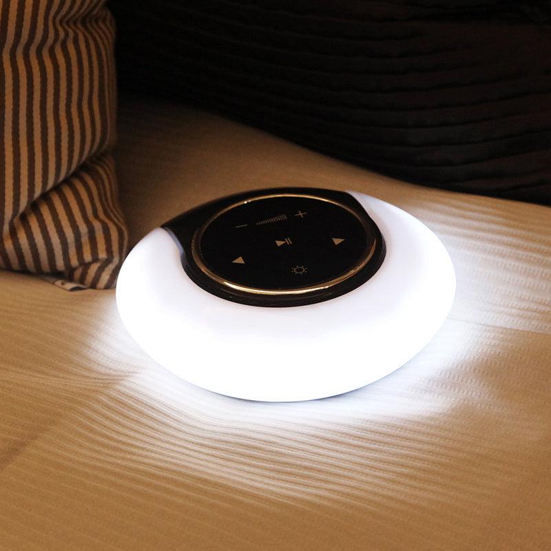 Creative Bluetooth Subwoofer Stereo Speaker LED Desk Lamp Stepless Dimming Folding Touch Atmosphere Night Light - Rankz 