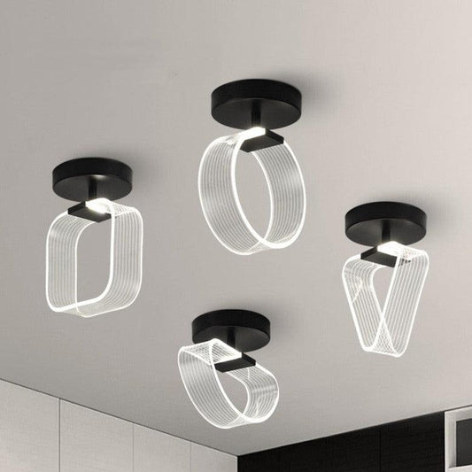 Creative Light Luxury Net Red Line Guide Ceiling Porch Lamp - Rankz 