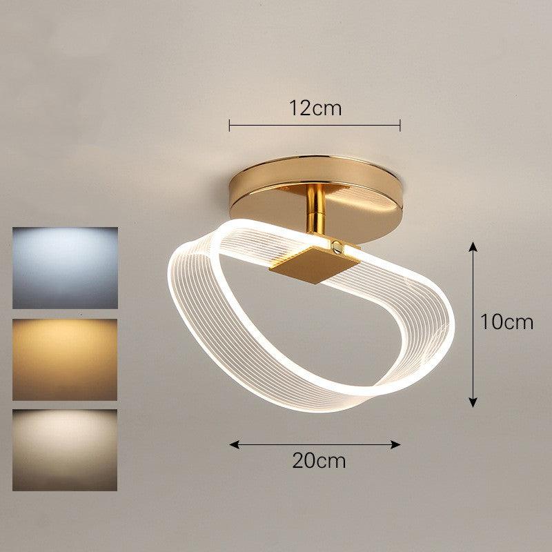 Creative Light Luxury Net Red Line Guide Ceiling Porch Lamp - Rankz 