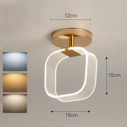 Creative Light Luxury Net Red Line Guide Ceiling Porch Lamp - Rankz 