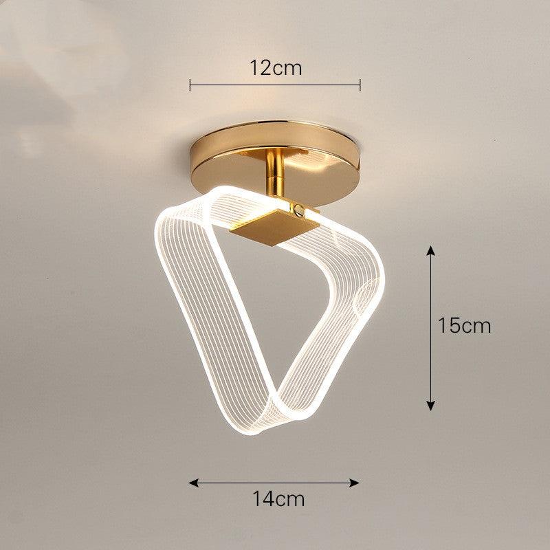 Creative Light Luxury Net Red Line Guide Ceiling Porch Lamp - Rankz 