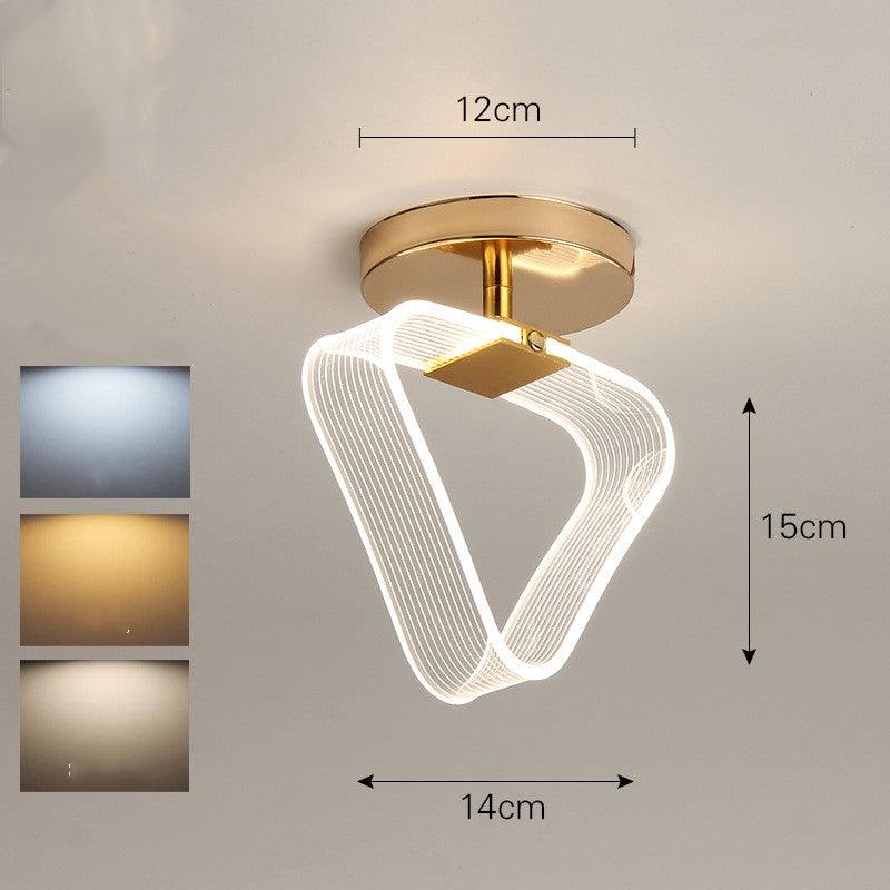 Creative Light Luxury Net Red Line Guide Ceiling Porch Lamp - Rankz 
