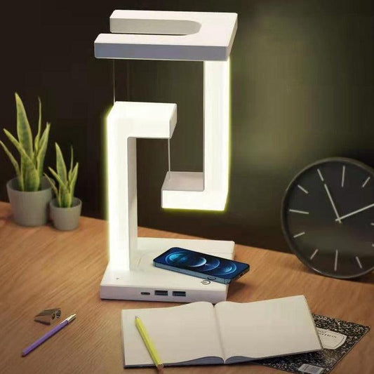 Creative Smartphone Wireless Charging Suspension Table Lamp Balance Lamp Floating For Home Bedroom - Rankz 