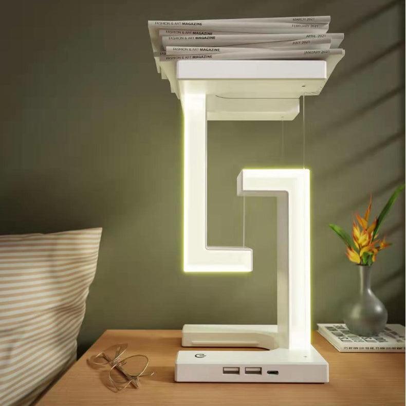 Creative Smartphone Wireless Charging Suspension Table Lamp Balance Lamp Floating For Home Bedroom - Rankz 