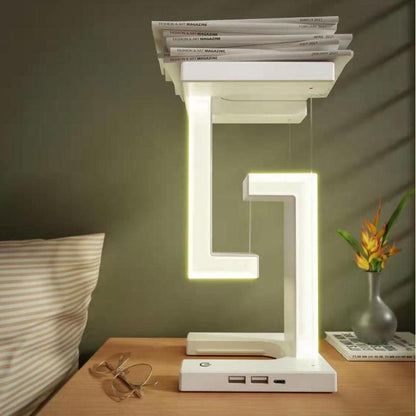 Creative Smartphone Wireless Charging Suspension Table Lamp Balance Lamp Floating For Home Bedroom - Rankz 