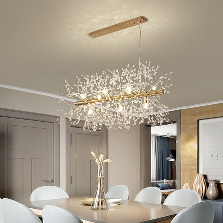 Dandelion Crystal Chandelier Restaurant Bedroom Clothing Shop Lighting - Rankz 