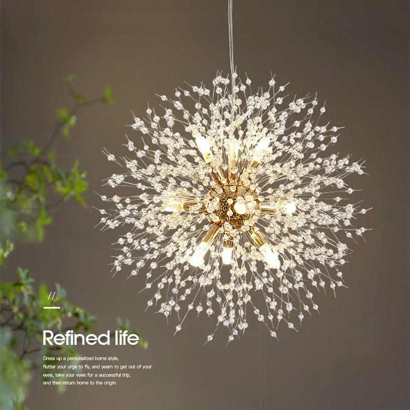 Dandelion Crystal Chandelier Restaurant Bedroom Clothing Shop Lighting - Rankz 
