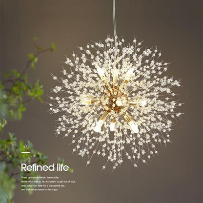 Dandelion Crystal Chandelier Restaurant Bedroom Clothing Shop Lighting - Rankz 