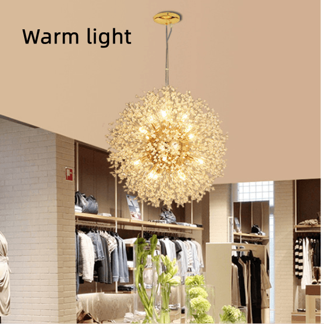 Dandelion Crystal Chandelier Restaurant Bedroom Clothing Shop Lighting - Rankz 