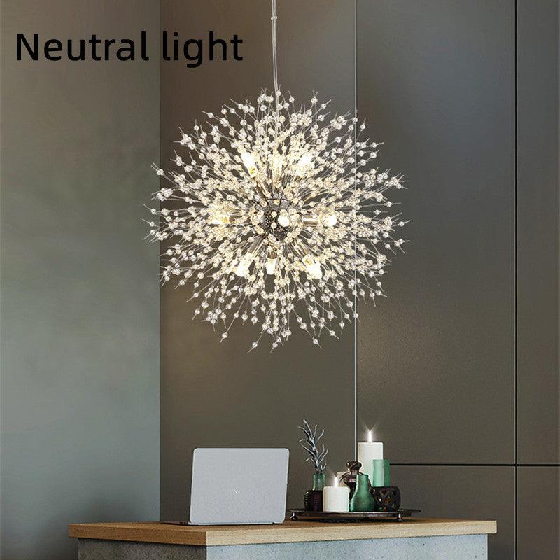Dandelion Crystal Chandelier Restaurant Bedroom Clothing Shop Lighting - Rankz 