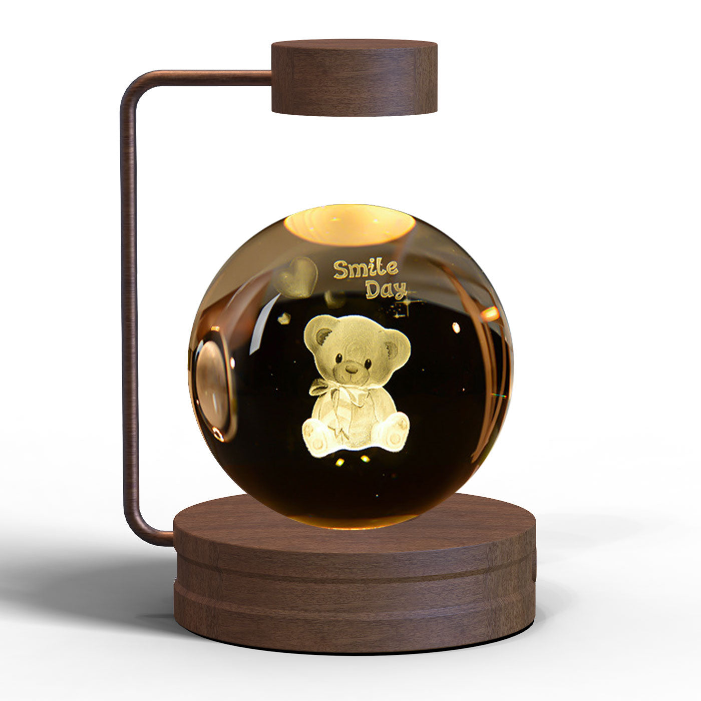 Crystal Ball Cosmic Dinosaur Indoor Night Light USB Power Warm Bedside Light Birthday Gift Night Lamp - Rankz 