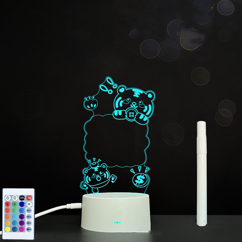 3D Acrylic Board Handwriting Message Board LED Light - Rankz 
