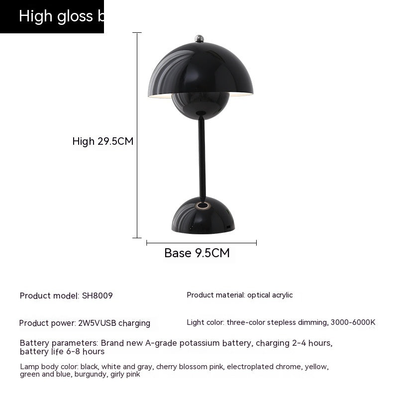 Rechargeable Bud Atmosphere Table Lamp Bedside Decorative Lamp - Rankz 