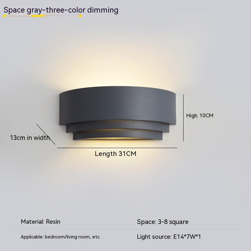Minimalist Bedroom Bedside Wall Lamp Creative Nordic Led Stairs Corridor Aisle Balcony Light - Rankz 