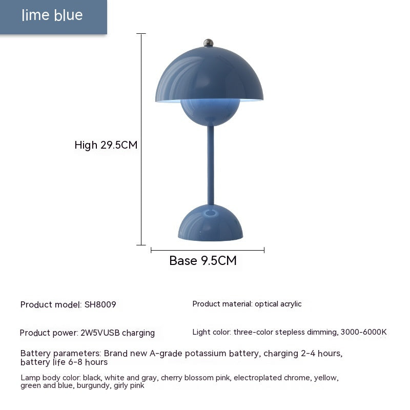 Rechargeable Bud Atmosphere Table Lamp Bedside Decorative Lamp - Rankz 