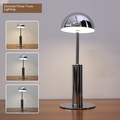 Cross-Border Led Rechargeable Bar Table Lamp Creative Mushroom-shaped Haircut Decorative Lamp Ambience Light Outdoor Restaurant And Cafe Desk Lamp - Rankz 