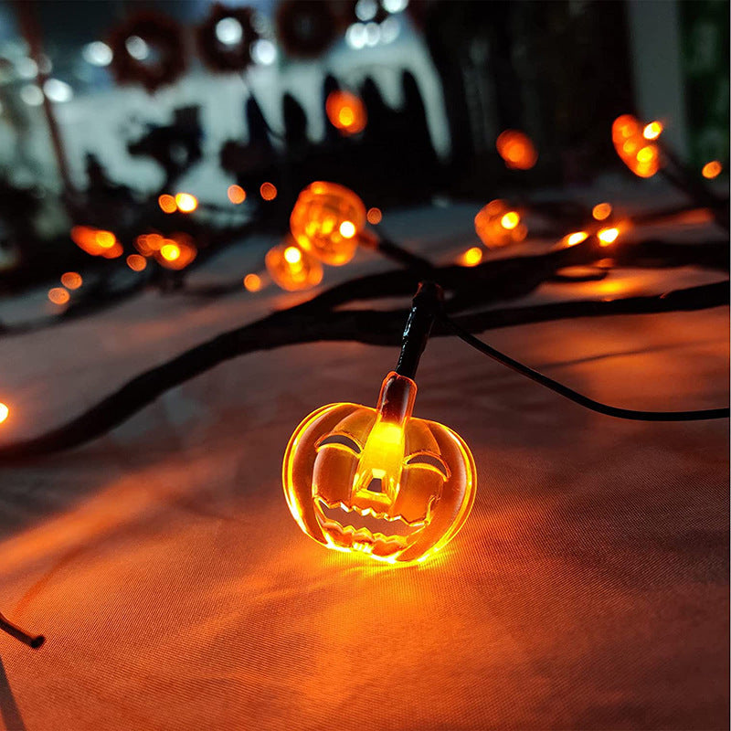 Halloween LED Willow Vine String Light Cool Cartoon Bat Pumpkin Decoration For Indoor Outdoor Party House Decor - Rankz 