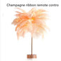 Feather Lamp Nordic Desk Lamp European-Style Bedroom Bedside Feather Table Lamp Night Light Table Lamp Decoration Modern - Rankz 