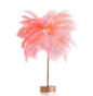 Feather Lamp Nordic Desk Lamp European-Style Bedroom Bedside Feather Table Lamp Night Light Table Lamp Decoration Modern - Rankz 