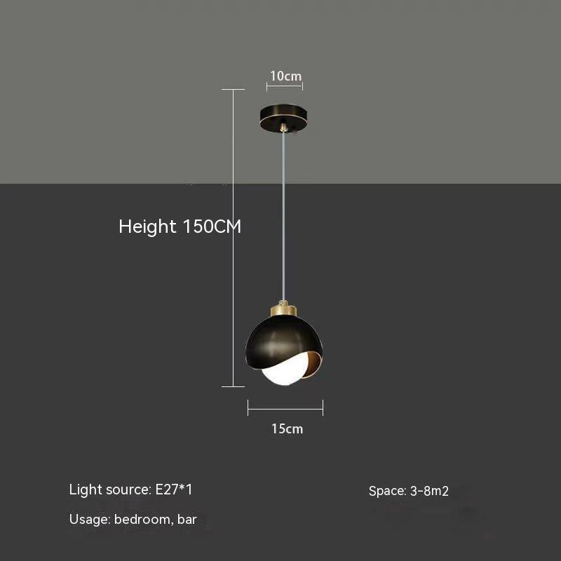 Golden Light Luxury Crystal Hanging Line Lamp Creative Bedroom - Rankz 