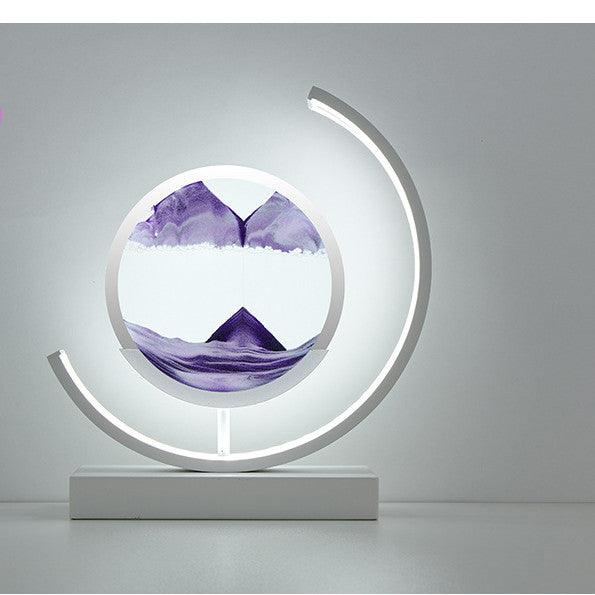 High-end Business Gifts Quicksand Painting 3D Living Room Decorations Lights Creative Lamp Led Lights - Rankz 