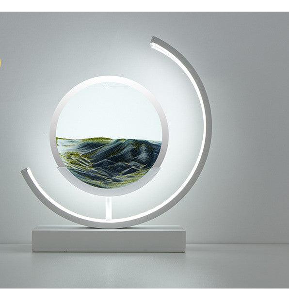 High-end Business Gifts Quicksand Painting 3D Living Room Decorations Lights Creative Lamp Led Lights - Rankz 