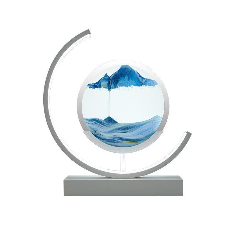High-end Business Gifts Quicksand Painting 3D Living Room Decorations Lights Creative Lamp Led Lights - Rankz 