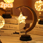 Led Moon Light Wrought Iron Ornament Light Star Shape Copper Wire Light Decorative Light USB Battery - Rankz 