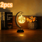 Led Moon Light Wrought Iron Ornament Light Star Shape Copper Wire Light Decorative Light USB Battery - Rankz 