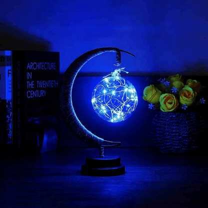 Led Moon Light Wrought Iron Ornament Light Star Shape Copper Wire Light Decorative Light USB Battery - Rankz 