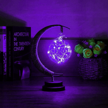 Led Moon Light Wrought Iron Ornament Light Star Shape Copper Wire Light Decorative Light USB Battery - Rankz 