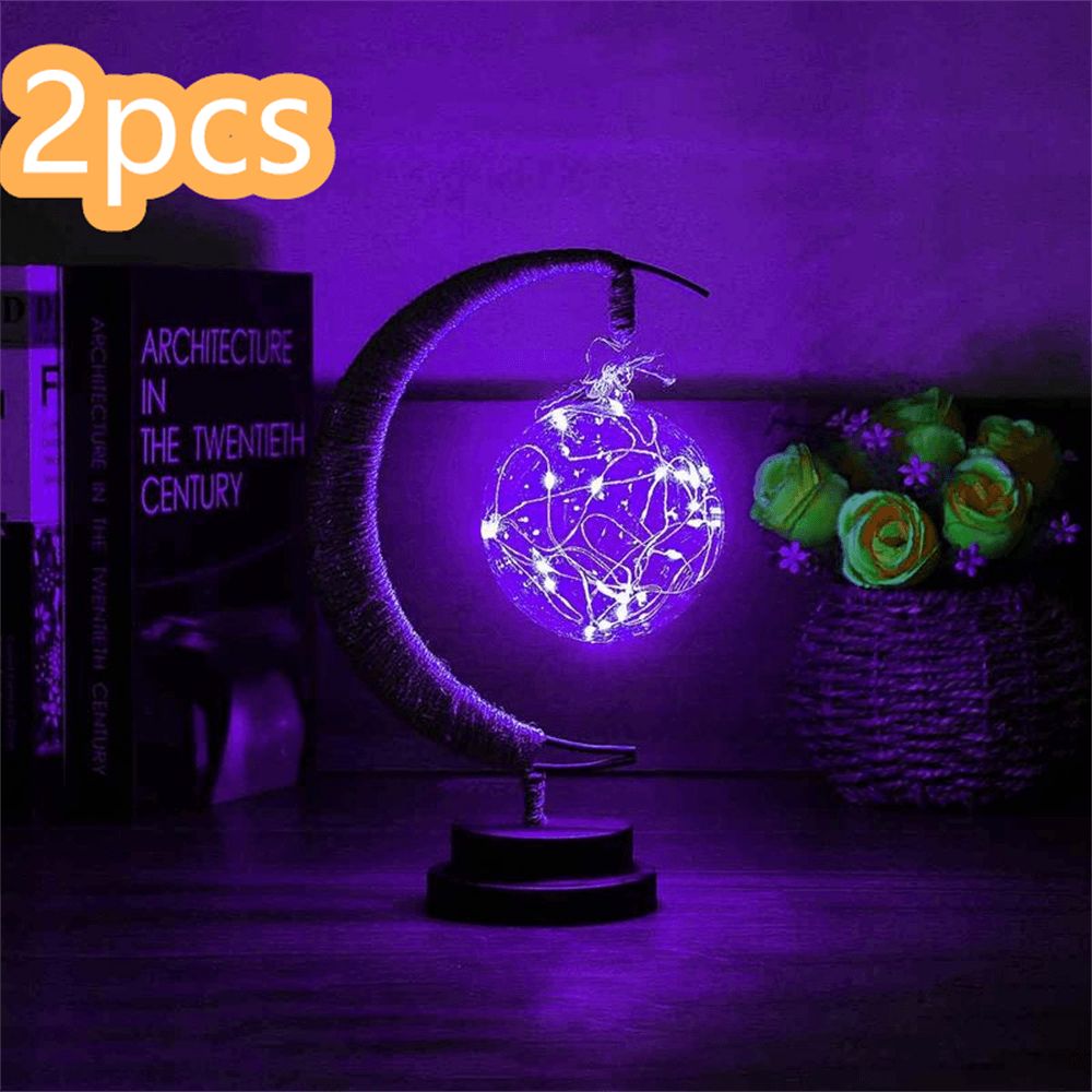 Led Moon Light Wrought Iron Ornament Light Star Shape Copper Wire Light Decorative Light USB Battery - Rankz 