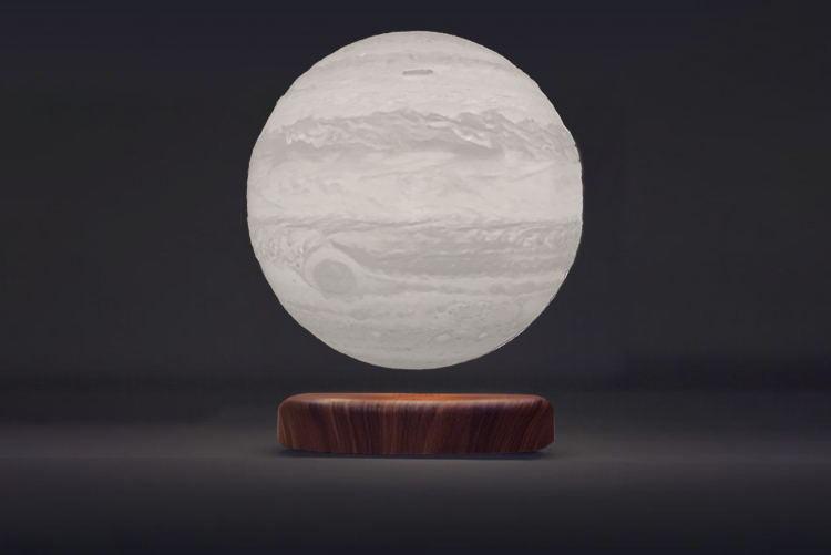 Levitating Earth Jupiter Lamp Magnetic Floating LED Night Light - Rankz 