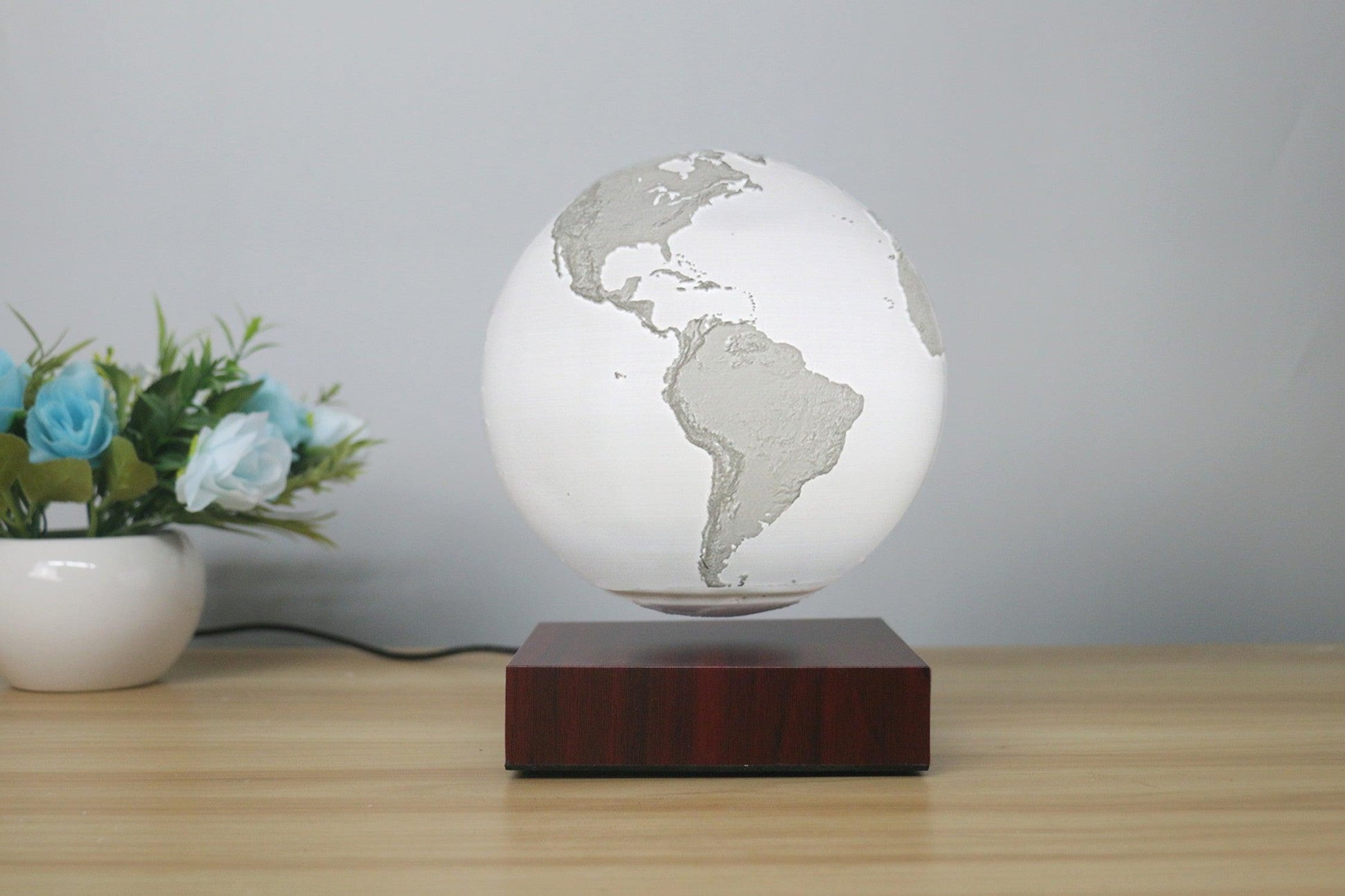 Levitating Earth Jupiter Lamp Magnetic Floating LED Night Light - Rankz 